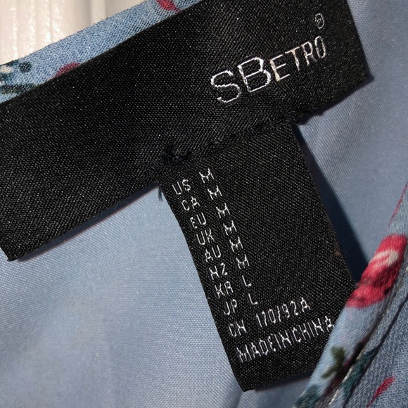 Blue Floral Ruffle Dress - Picture 3 of 3